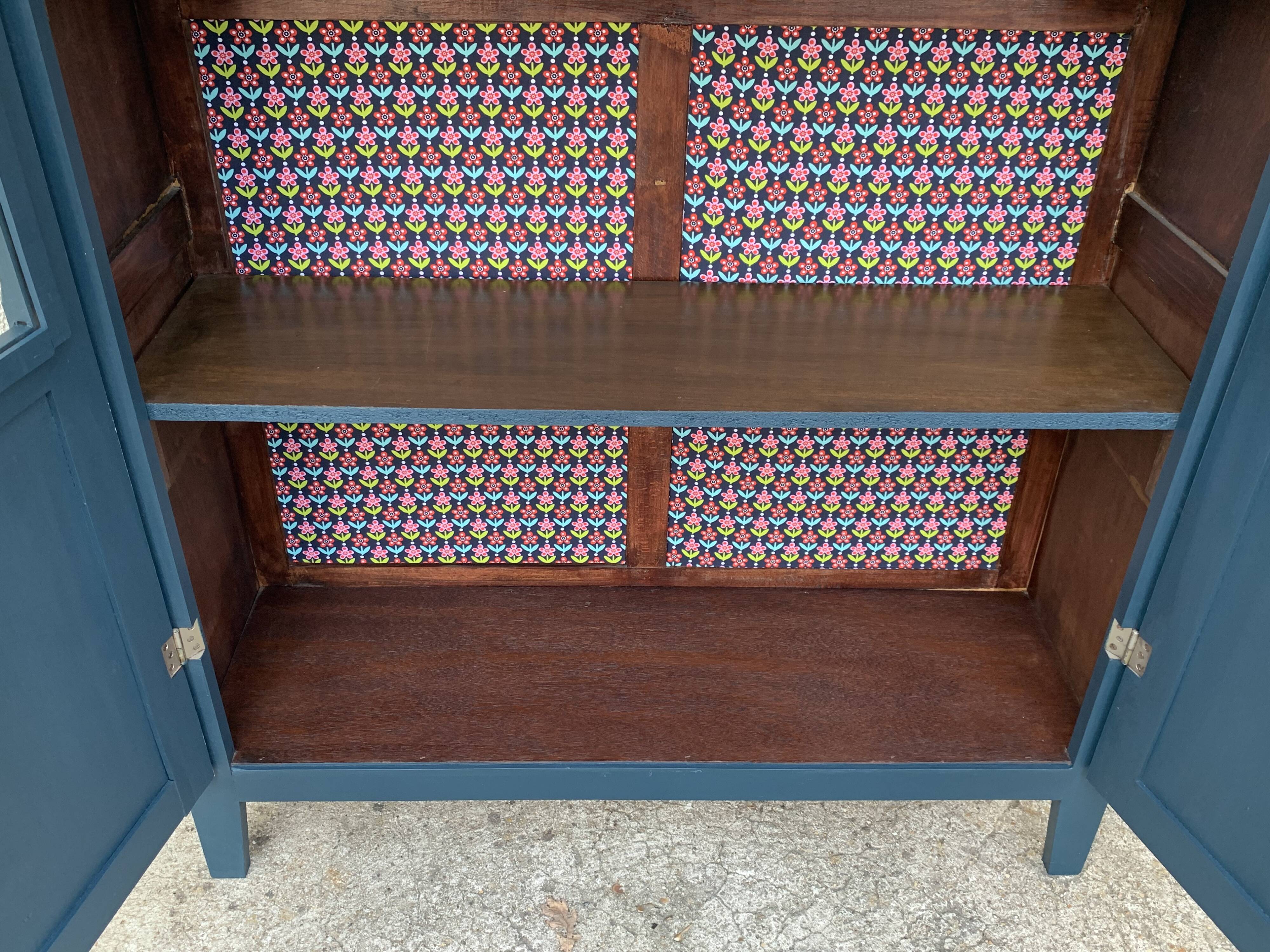 Parisian glass wardrobe vintage 1950