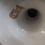 Old compotier iron earth gien green garland 1900-1930