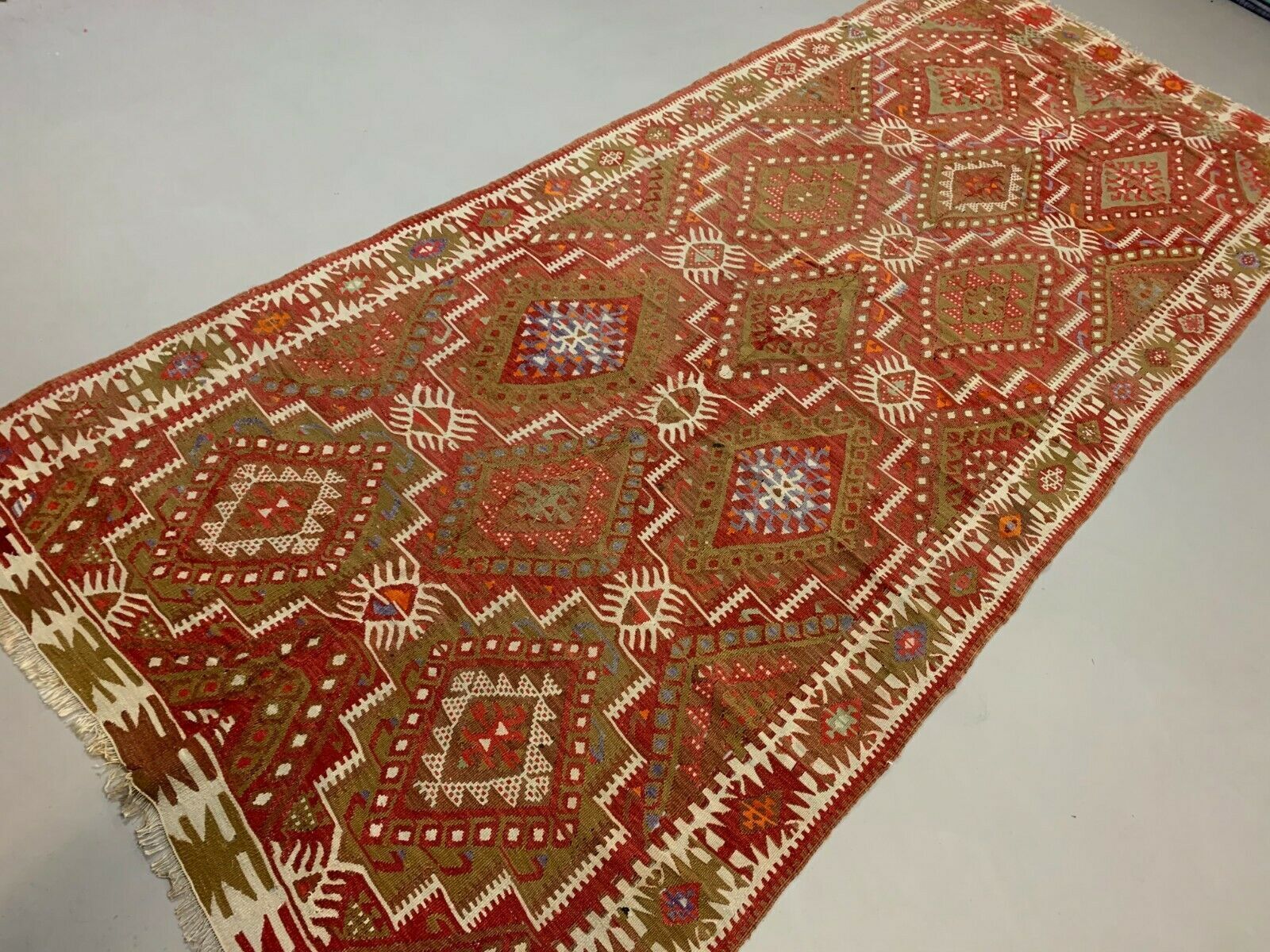 Turkish kilim 348x144 cm wool