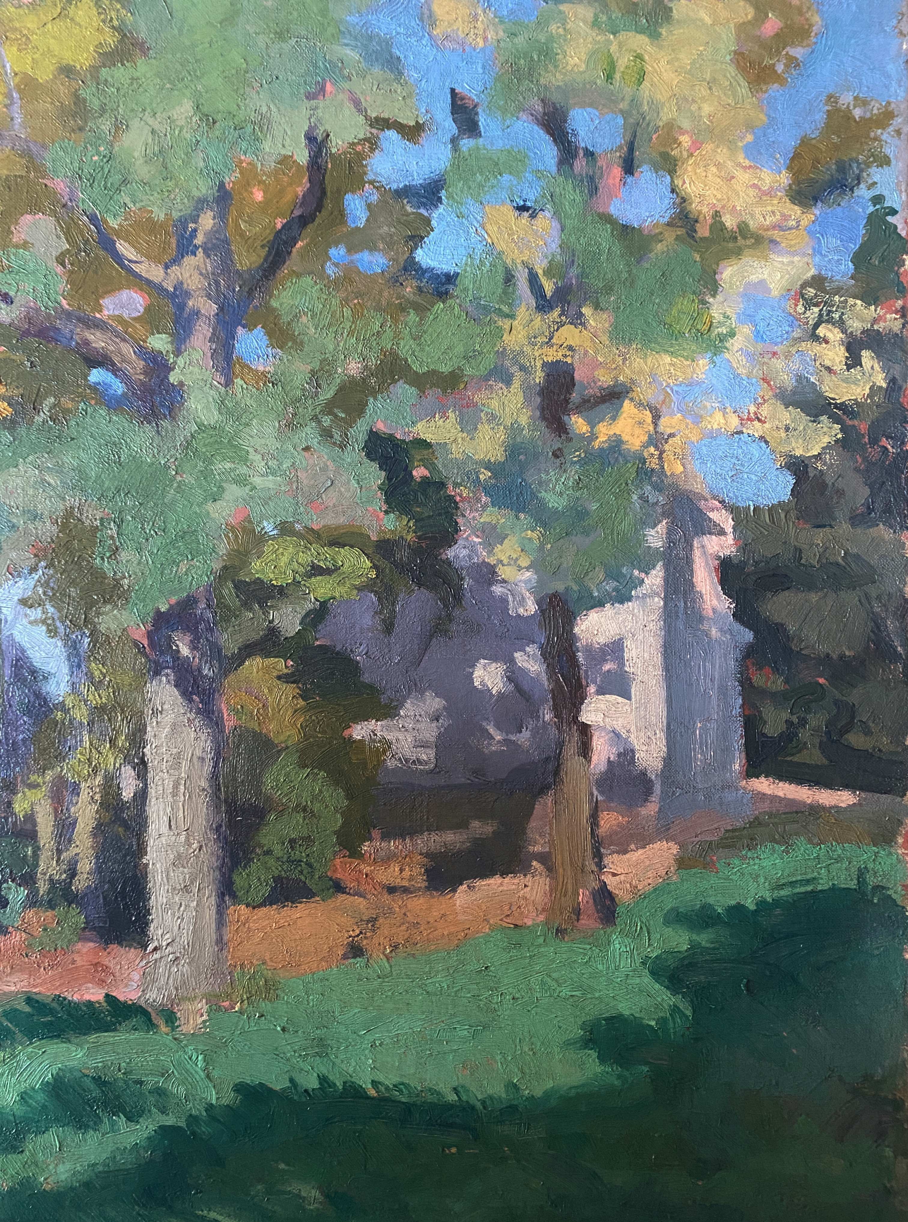 Table HST "The wooded garden" monogrammed JCE school Nabis