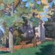 Table HST "The wooded garden" monogrammed JCE school Nabis