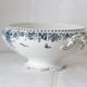 Terre de Fer tureen or salad bowl, Onnaing earthenware, Stella motif, French manufacture