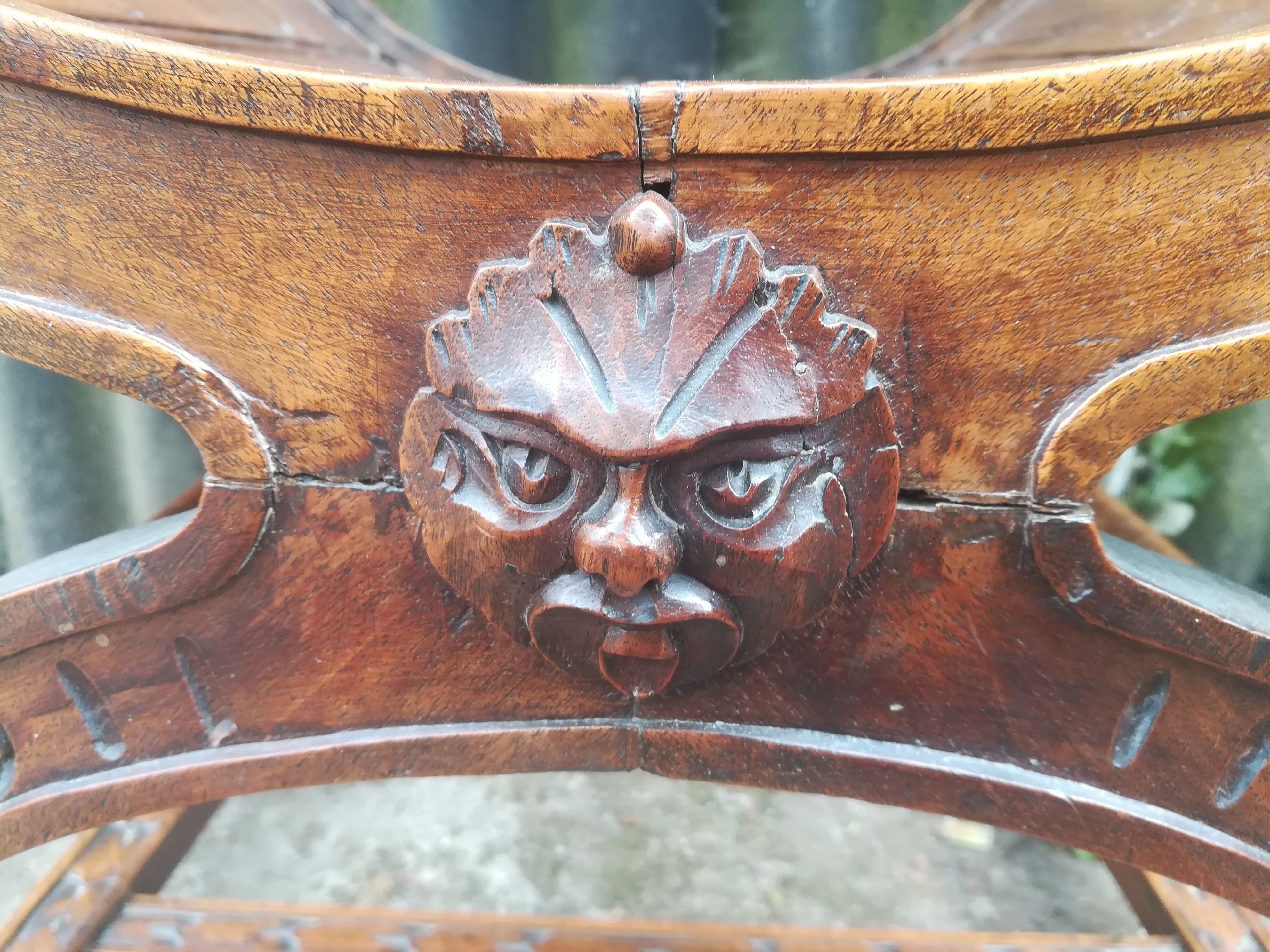 Dagobert walnut armchair