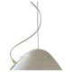 White glass pendant " Capsule " designed by Ross Lovegrove for Artemide. Italy 2010