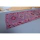 1970s Turkish Oushak Handmade Runner Rug 83x358