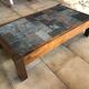 Table basse en bois schiste et ardoise