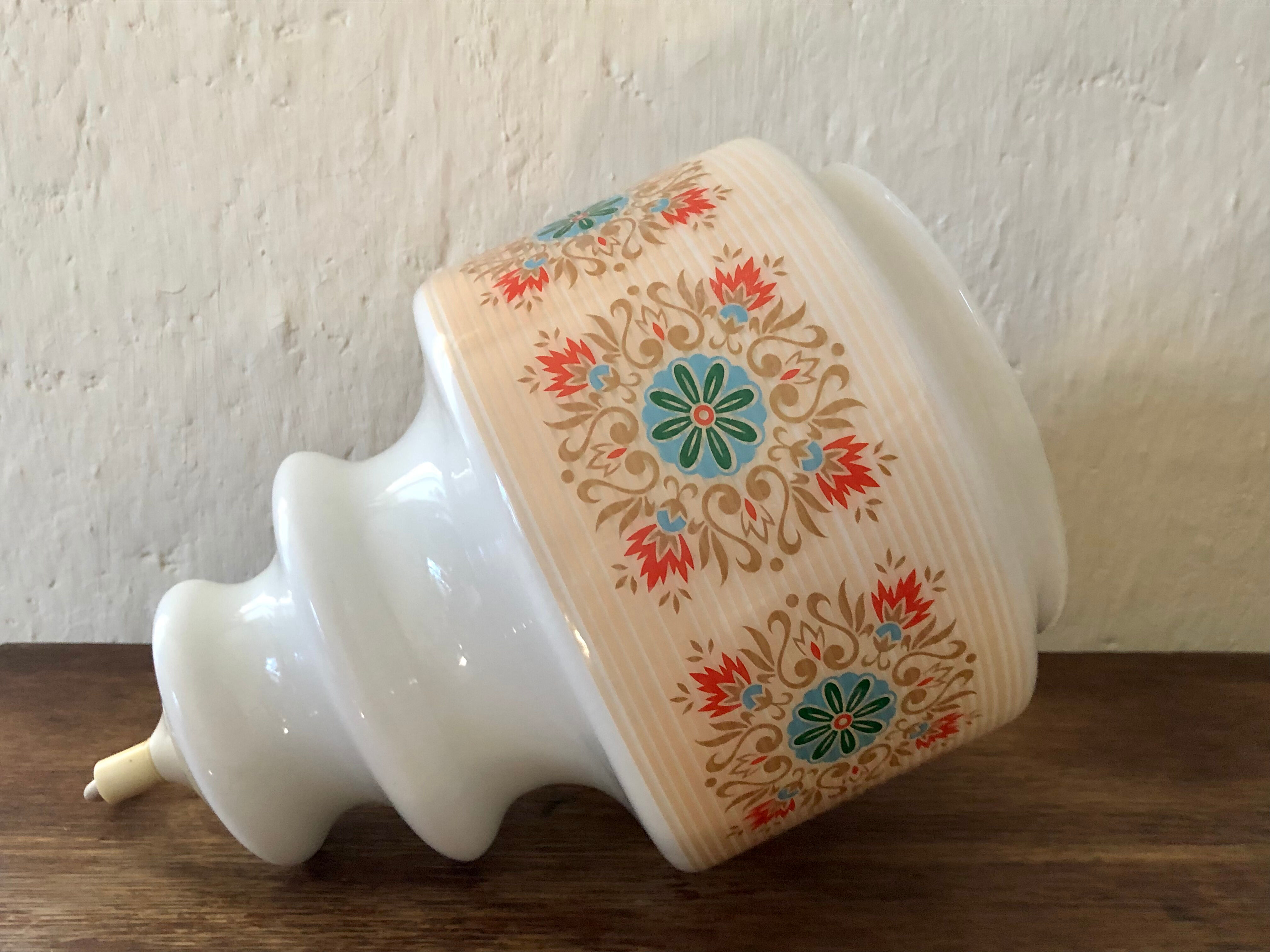 Vintage opaline pendant light