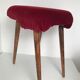 Tabouret de piano tissu velours vintage
