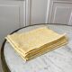 Set of 6 patterned yellow towels 60s-70s
