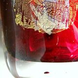 Contemporary art glassware, master glassmaker John A Slatcher. Gold & silver inclusion