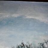 Beau Tableau à l'huile sur toile 41 x 33 cm