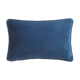 Velvet cushion 50x33cm chinese blue color