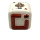 Brugerolle aigle rouge Napoleon cognac ceramic ashtray, france 1950s