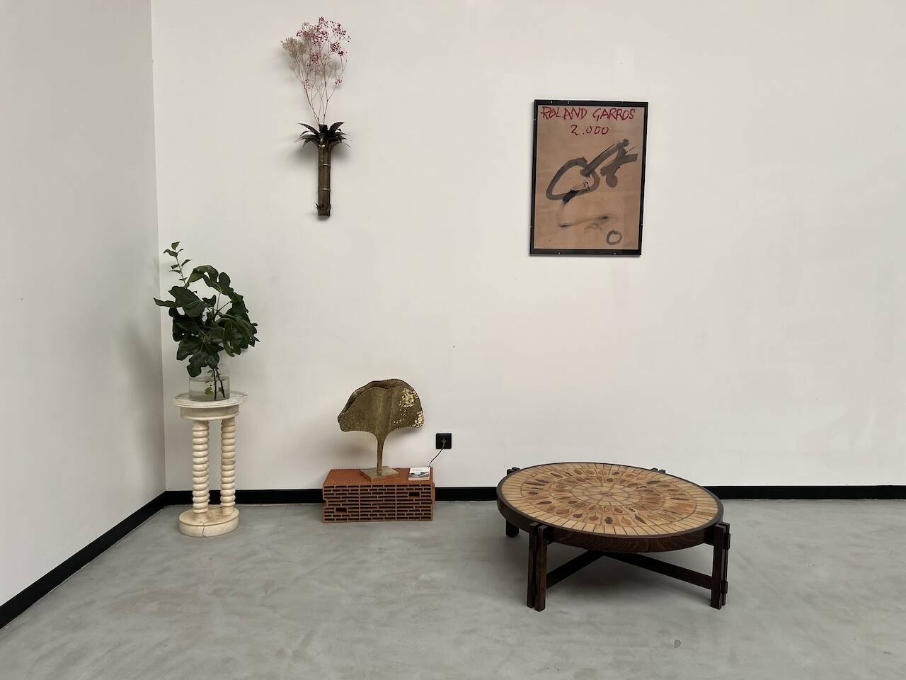 Coffee table "Les Herbiers" by Roger Capron