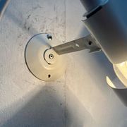 Minimalist table lamp from the postmodern space age by Ikea, 1980s.