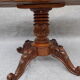 Oval side table XIX, mahogany foot