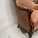 Paire de bergères de style Louis XV en bois narurel XX siècle