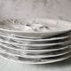 Ensemble de 6 assiettes Pillivuyt porcelaine blanche