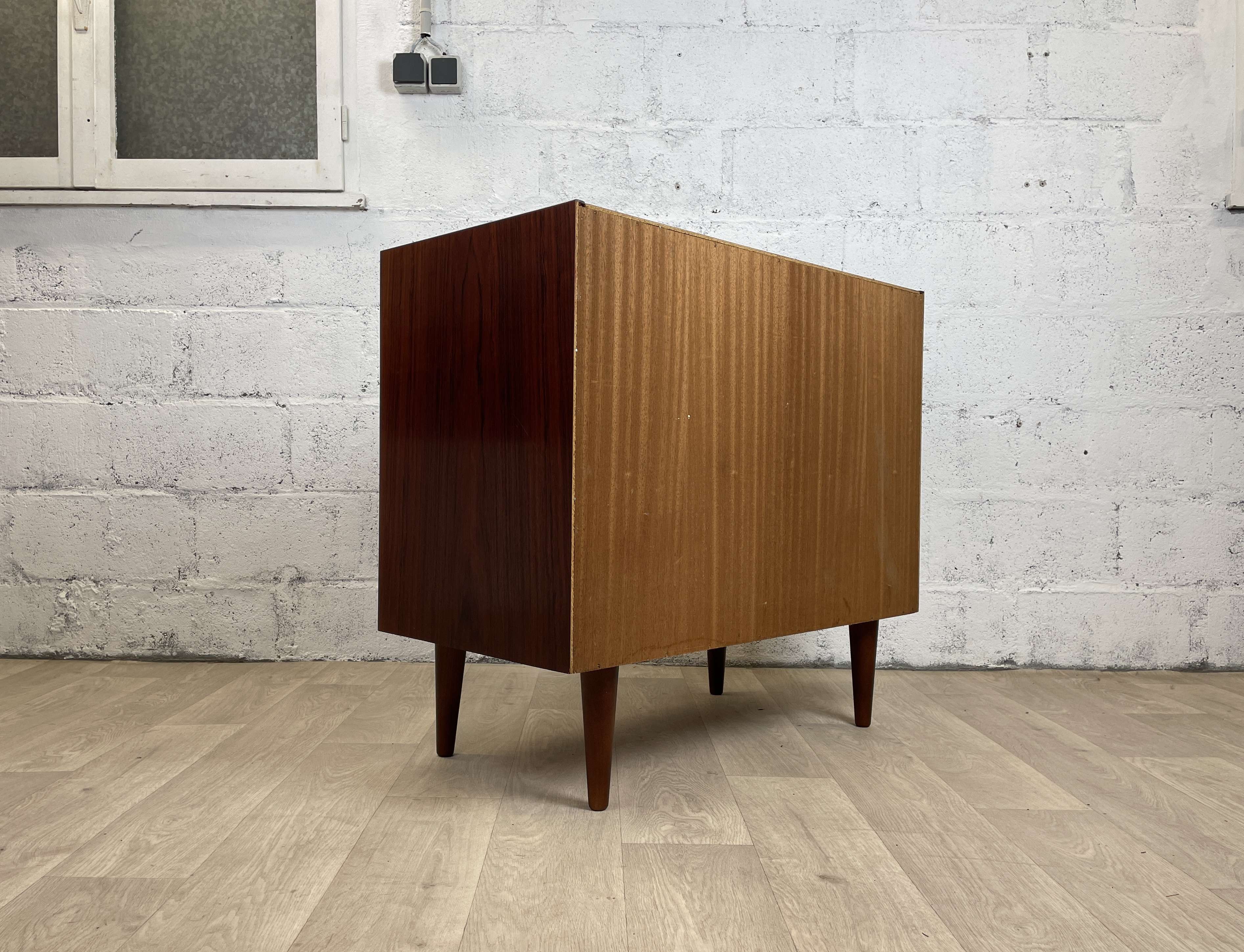 Scandinavian row by Brouer Møbelfabrik vintage rosewood, 60s