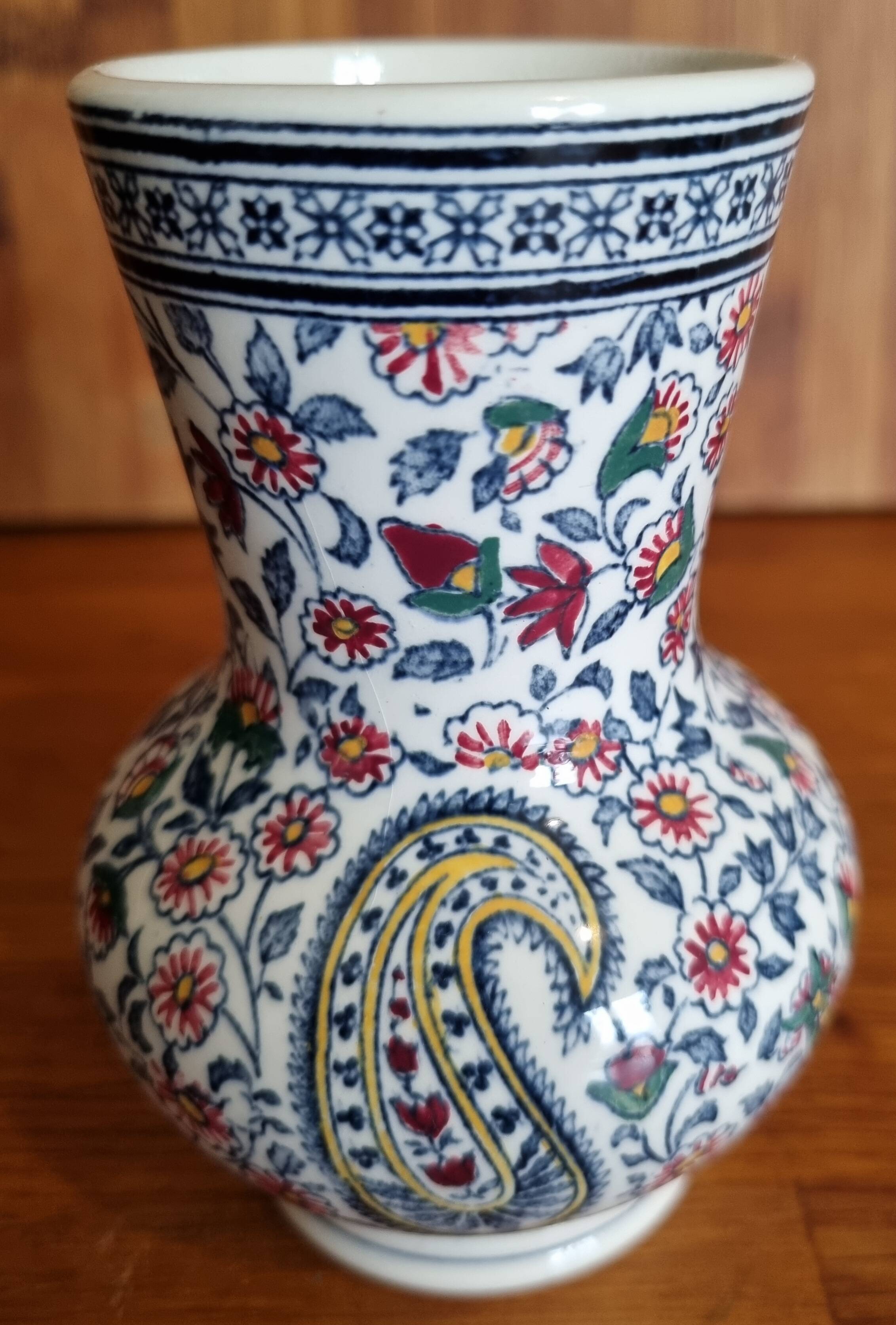 Small vase Gien Cachemire 1938-1960