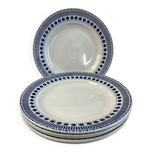 Lot de 6 assiettes plates - sarreguemines