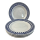Set of 6 flat plates Sarreguemines Béatrice collection