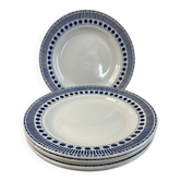 Set of 6 flat plates Sarreguemines Béatrice collection