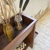 Jardinière années 50 palissandre constructiviste