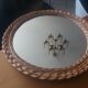 Round wicker mirror, 1960, 42cm