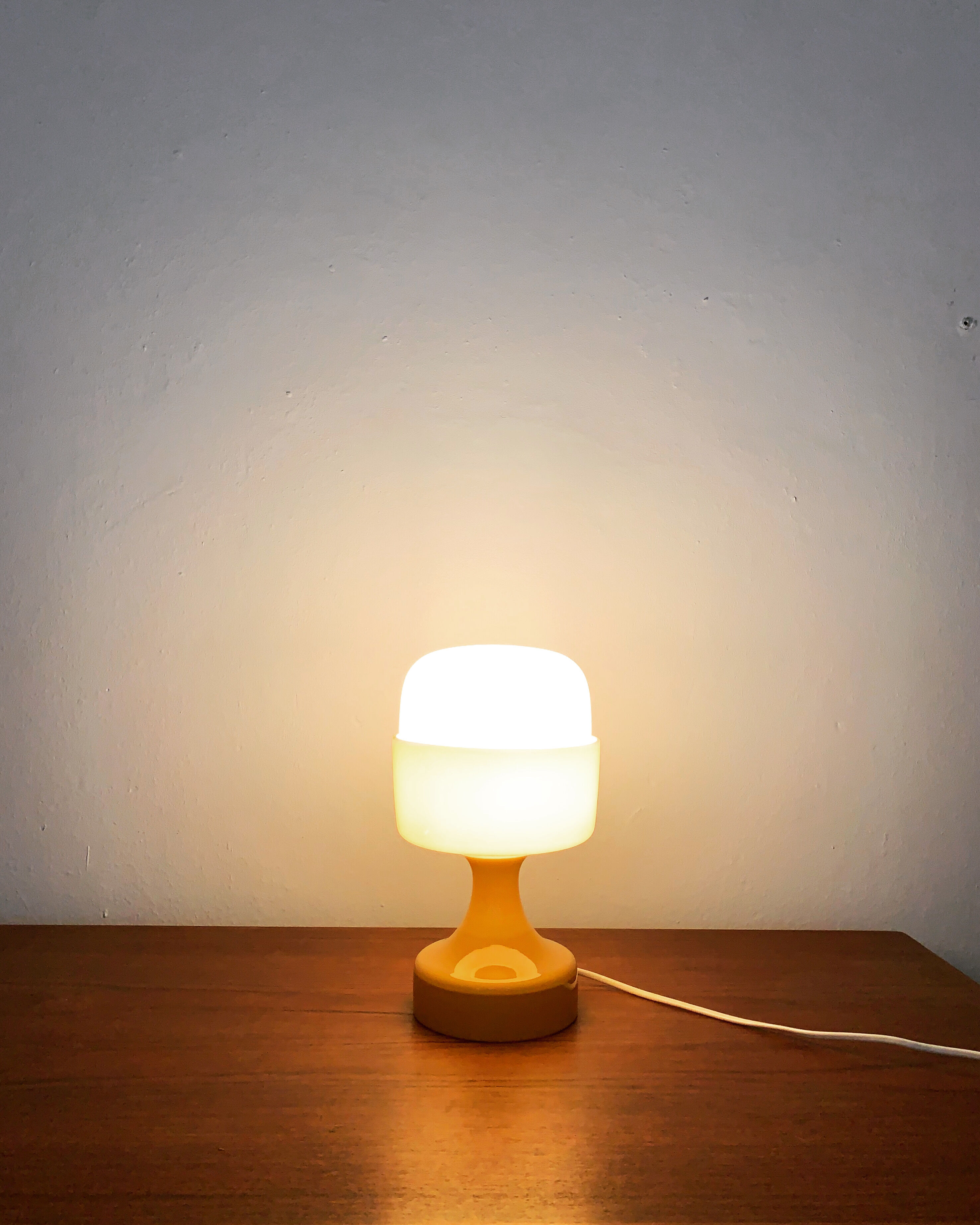 Mid-Century Modern glass table lamp