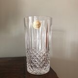 6 new orangeade glasses crystal d'arques model constance