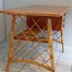 Ancien bureau rotin vintage Lois Sognot