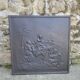 Cast iron fireplace plate