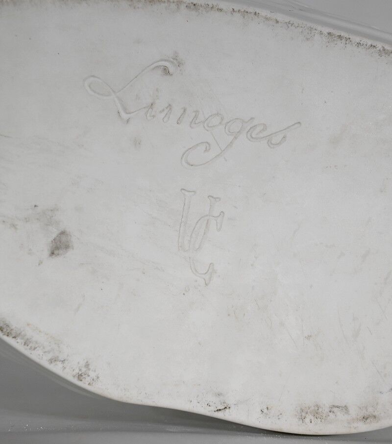 Children's bust in biscuit of limoges – early twentieth century