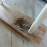 Small solid wood bench