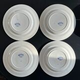 Series of 8 flat plates "Hunting"