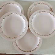 5 assiettes terre de fer Longwy