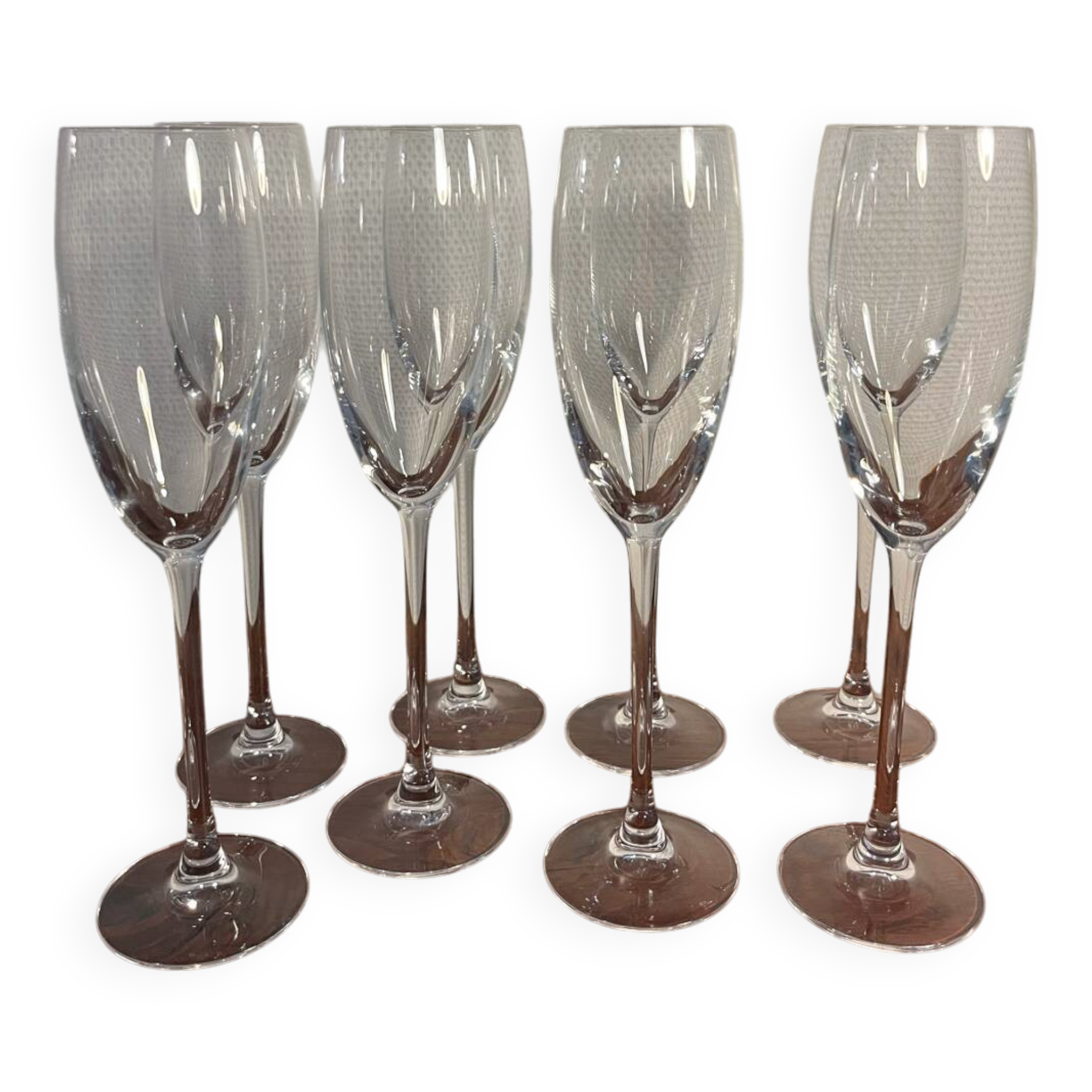 Crystal champagne stemmed glass flute cup
