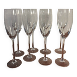 Coupe flûte verre à pied champagne cristal