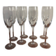 Crystal champagne stemmed glass flute cup