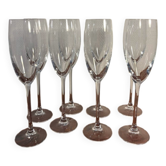Crystal champagne stemmed glass flute cup