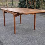 Vintage Teak dining table, "Paris TV cabinet" 1960 + extensions