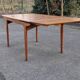 Vintage Teak dining table, "Paris TV cabinet" 1960 + extensions