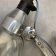 Industrial accordion wall lamp chrome metal