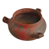 Studio Pottery Three-Handled Earthenware Ceramic Vessel