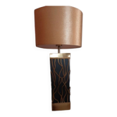 Golden and black lamp
