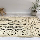 Handmade moroccan berber carpet 260 x 144 cm