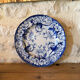 Round plate in ironstone Creil and Montereau model Flora