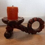 Candle holder rat of the cellar in pigot wood