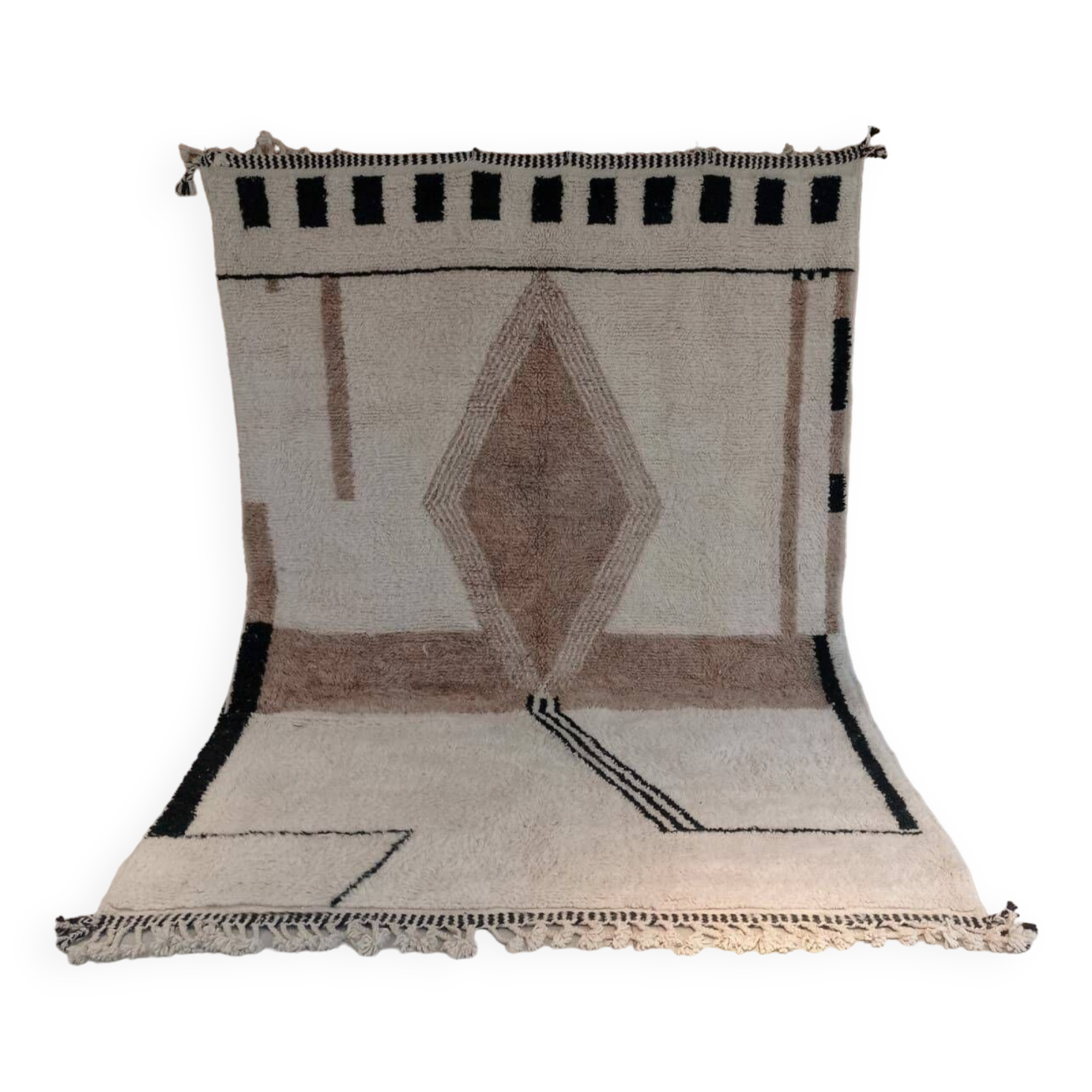 Handmade Beni Ouarain rug 300x200 cm